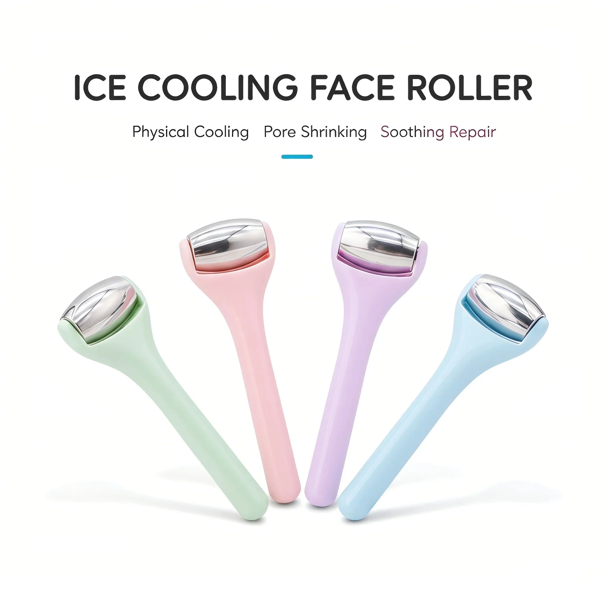 Ice Eye Roller, Cooling Stainless Steel Eye Massage Stick for Puffiness & Dark Circles, Skin Care Beauty Tool
